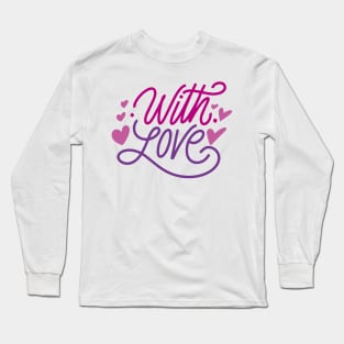 happy valentine day with love 2023 Long Sleeve T-Shirt